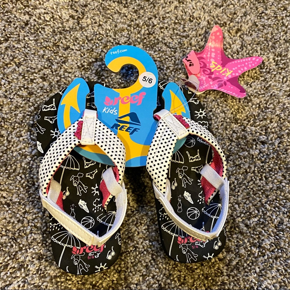 Reef Girls Sz 5/6T Sandals